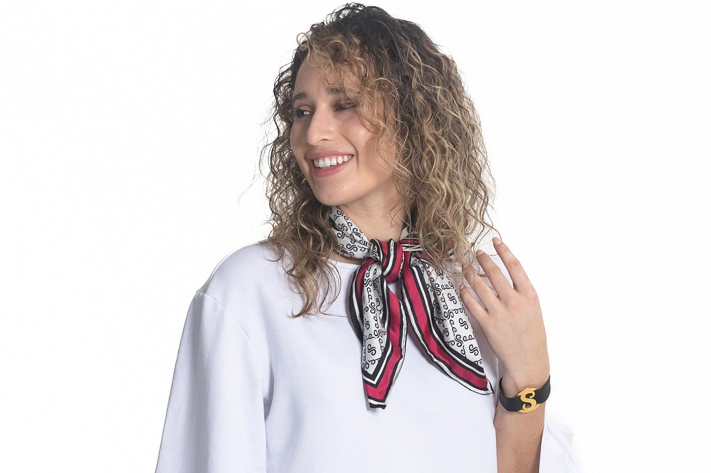 SEE Signature “S” Pattern Silk Scarf – See Company